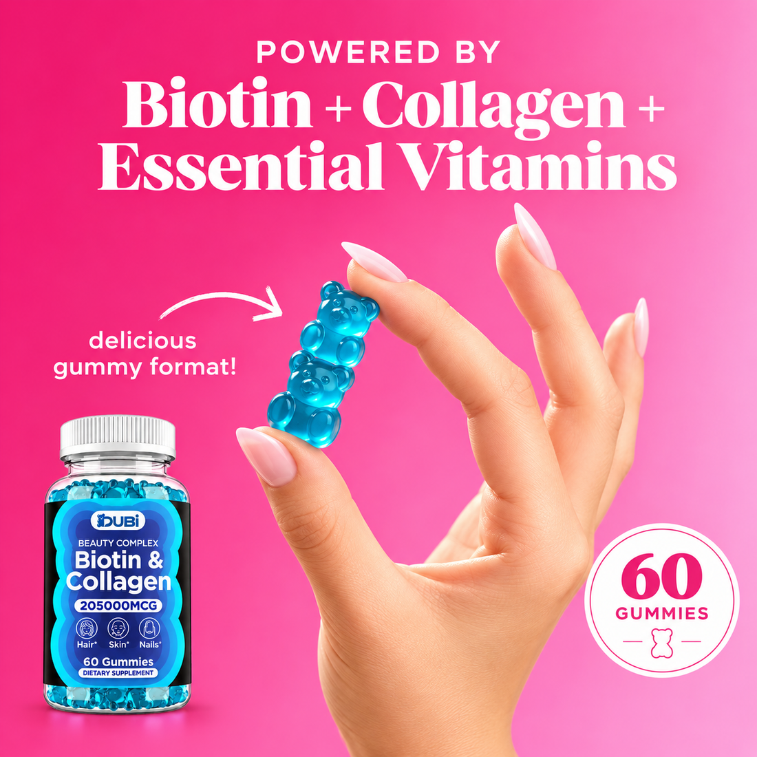 Biotin & Collagen Gummies